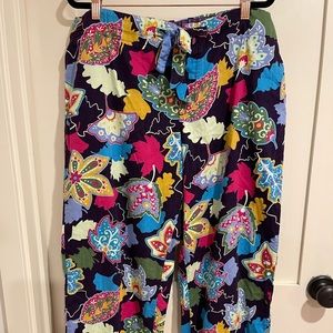 Nick & Nora | Colorful Leaf Print Pajama Pants | Size XL